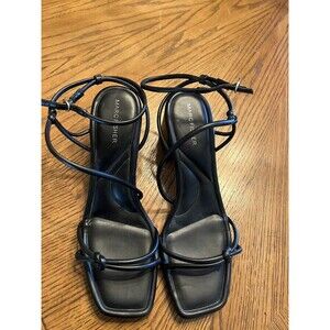 Woman's Mark Fisher Women’s Strappy Studded Chunky Heel Size 9M